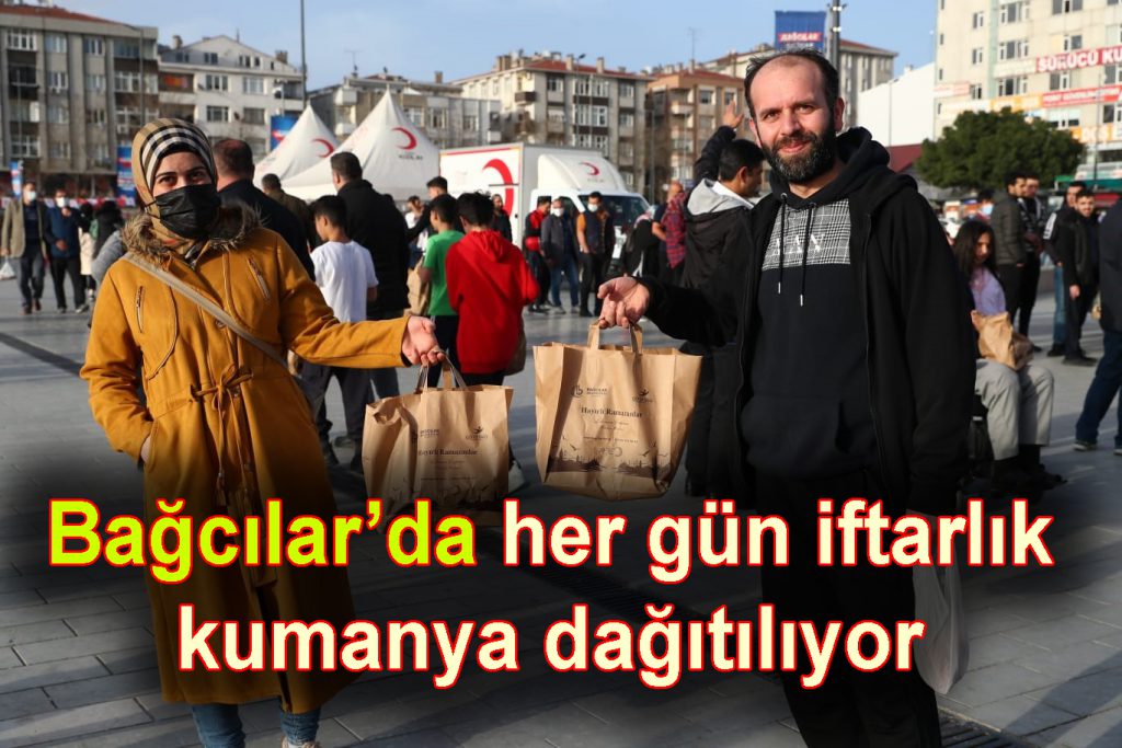 Bağcılar’da her gün iftarlık kumanya dağıtılıyor