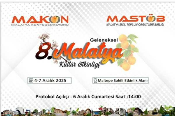 MALATYA KÜLTÜR BULUŞMALARI ETKİNLİKLERİ 4 ARALIK’DA MALTEPE’DE BAŞLIYOR