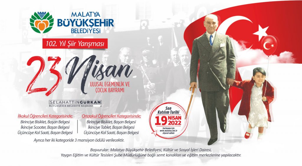Malatya’da,”102. YIL ŞİİR YARIŞMASI”