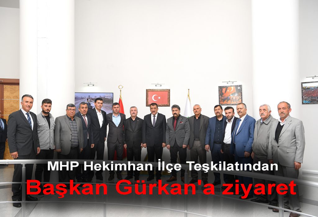MHP Hekimhan İlçe Teşkilatından Başkan Gürkan’a ziyaret