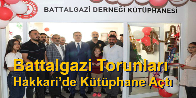 Battalgazi Torunları Hakkari’de Kütüphane Açtı