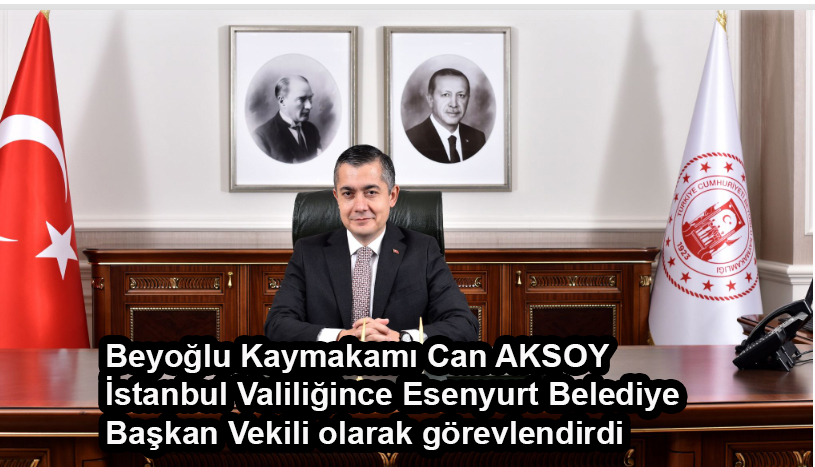 Esenyurt Belediyesi’ne kayyum atandı. Beyoğlu kaymakamı Can AKSOY İstanbul Valiliğince Esenyurt Belediye Başkan Vekili olarak görevlendirilmiştir.