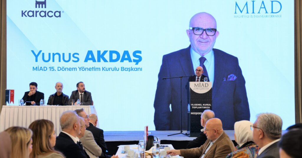 MİAD BAŞKANI YUNUS AKDAŞ GÜVEN TAZELEDİ