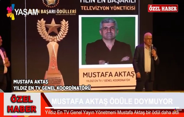 MUSTAFA AKTAŞ ÖDÜLE DOYMUYOR