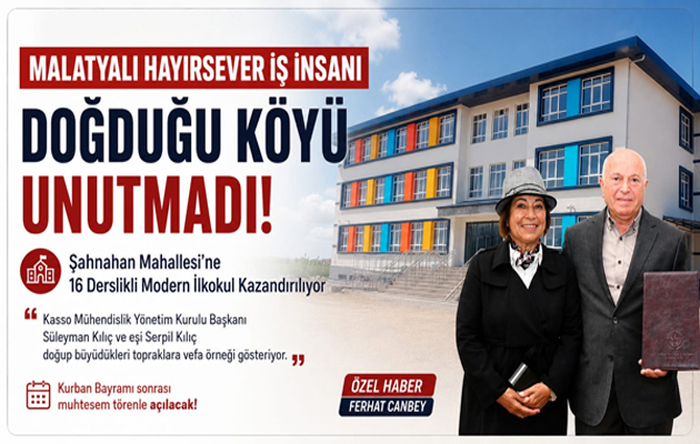 Doğduğu Topraklara Destek: Malatyalı İş İnsanından Örnek Davranış